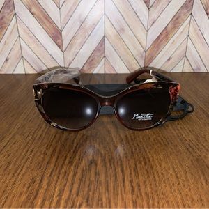 NWT Nanette Nanette Lepore Floral Cat Eye Sunglasses- Brown